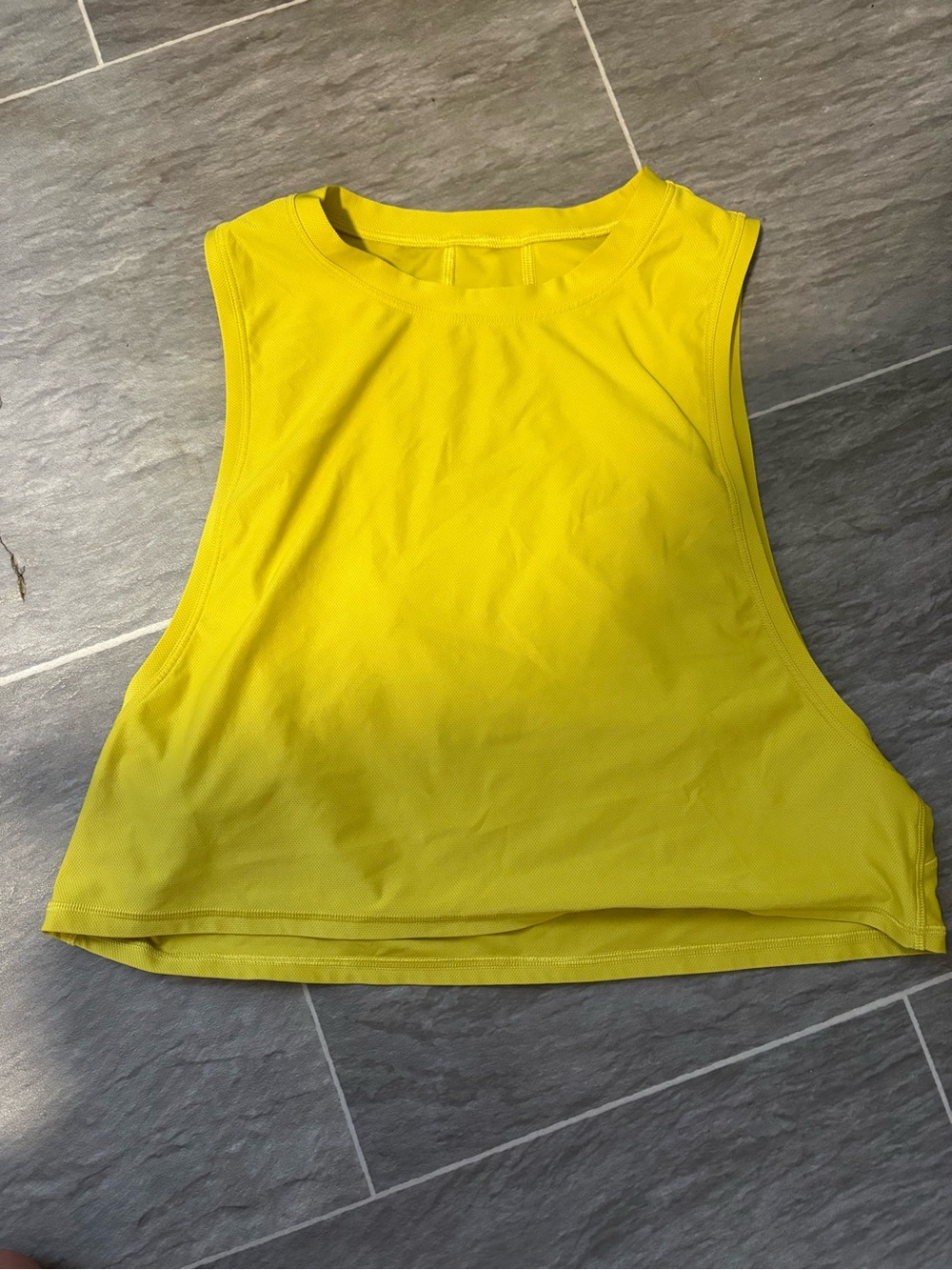 lululemon athletica Bright Yellow Cropped Tank